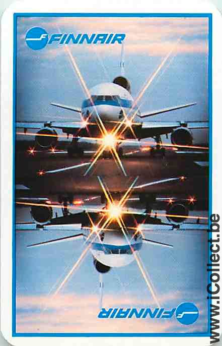 Single Swap Playing Cards Aviation Finnair (PS08-48E)