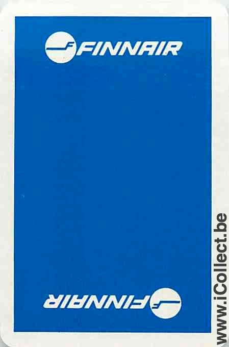Single Playing Cards Aviation Finnair (PS09-50B)