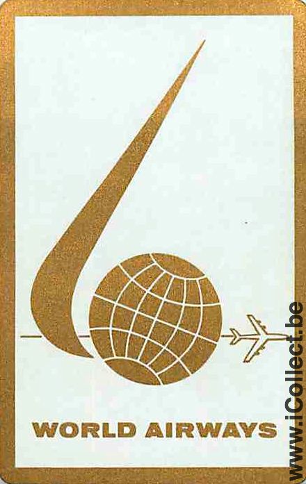 Single Playing Cards Aviation World Airways (PS12-16F)