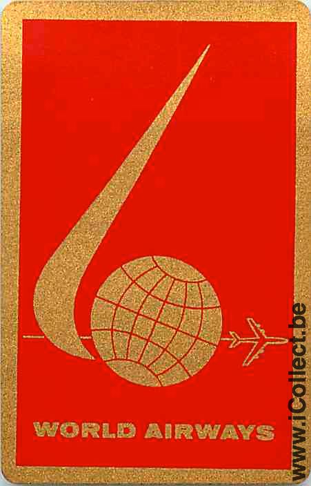 Single Playing Cards Aviation World Airways (PS15-16C)