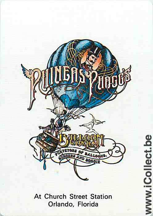 Single Playing Cards Aviation Phineas Phogg's (PS11-36E) - Click Image to Close