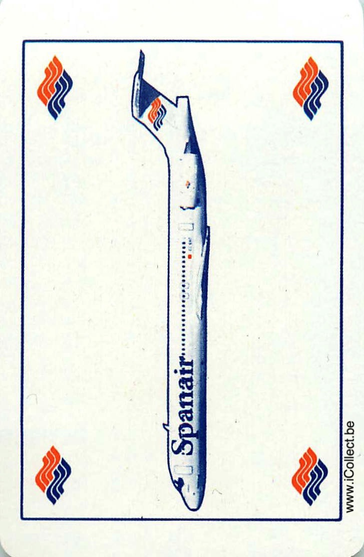 Single Swap Playing Cards Aviation Spanair (PS10-23H)