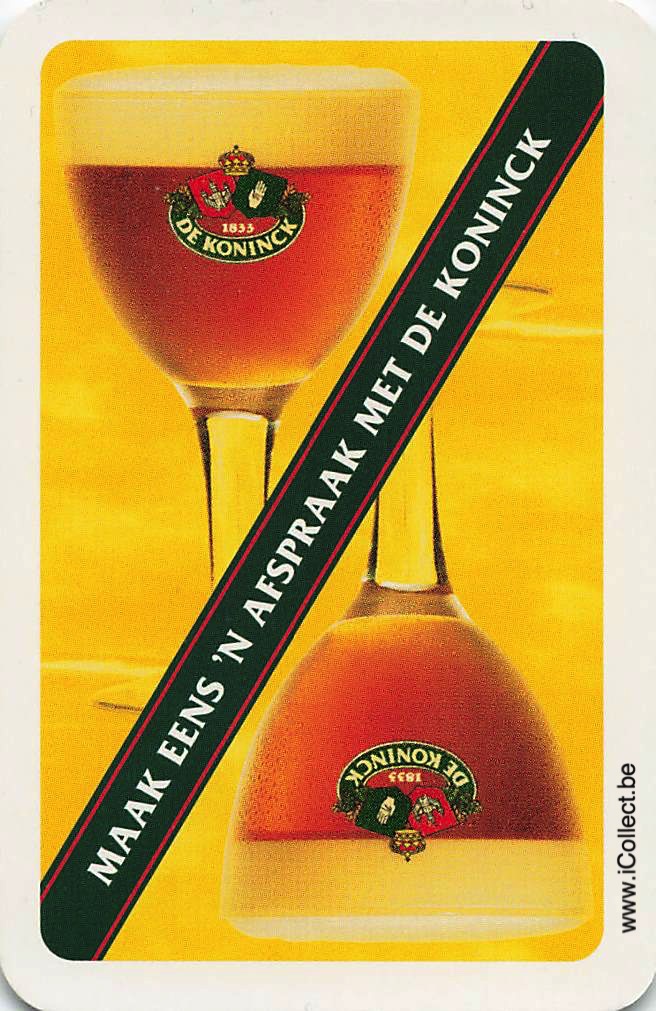 Single Swap Playing Cards Beer De Koninck *Dutch* (PS03-06F)
