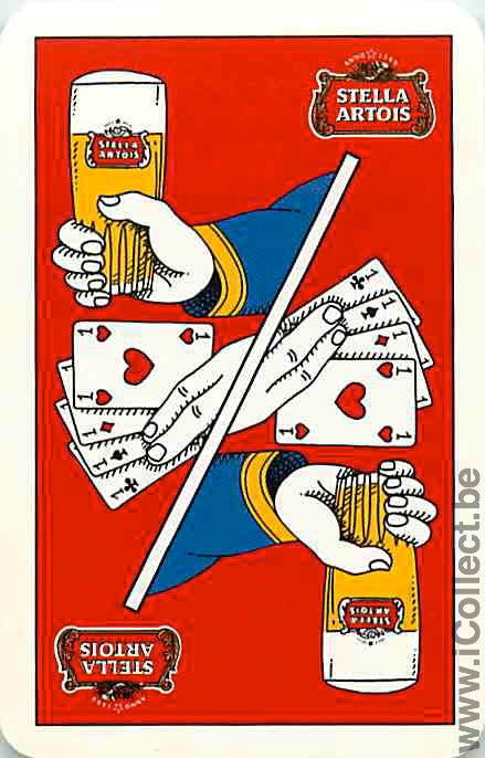 Single Swap Playing Cards Beer Stella Artois (PS03-38G) - Click Image to Close