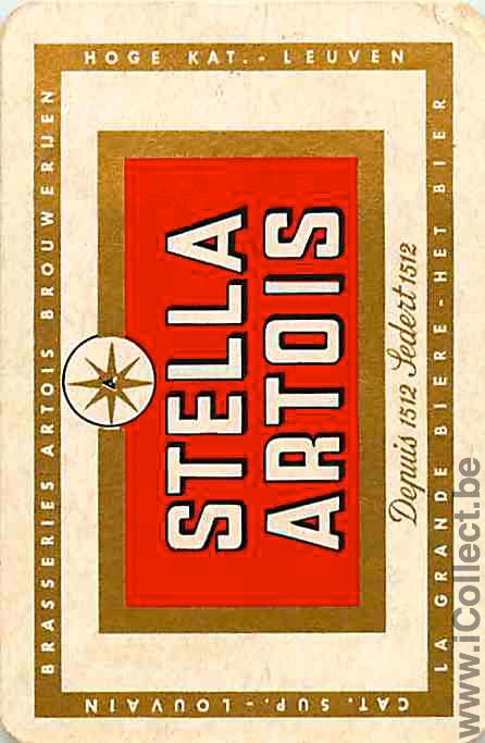 Single Swap Playing Cards Beer Stella Artois (PS03-39I)