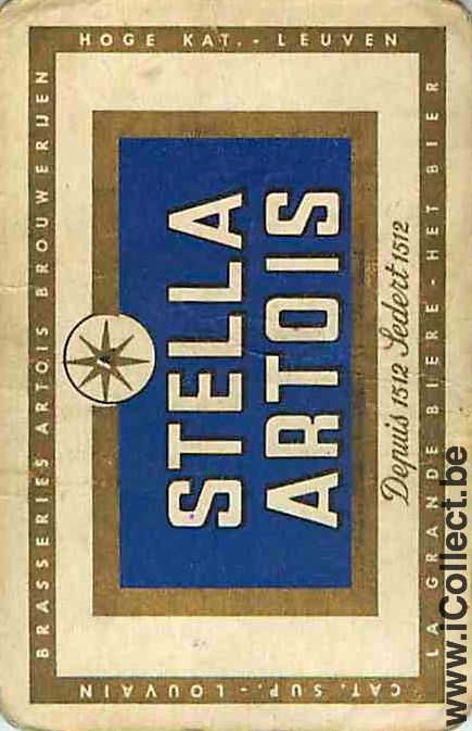 Single Swap Playing Cards Beer Stella Artois (PS13-59F)