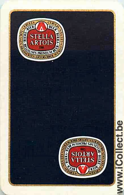 Single Swap Playing Cards Beer Stella Artois Dark Blue(PS13-59H)