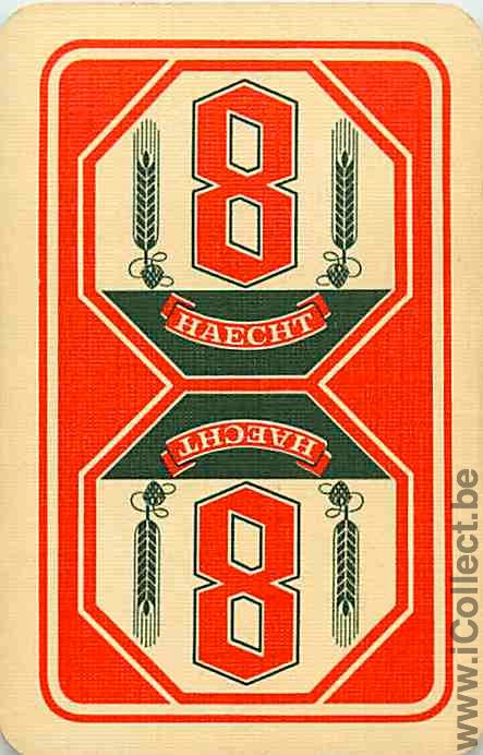 Single Swap Playing Cards Beer Haecht 8 (PS03-44A) - Click Image to Close