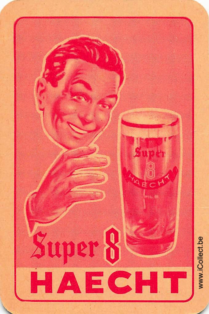 Single Swap Playing Cards Beer Haecht Super 8 (PS03-01F) - Click Image to Close