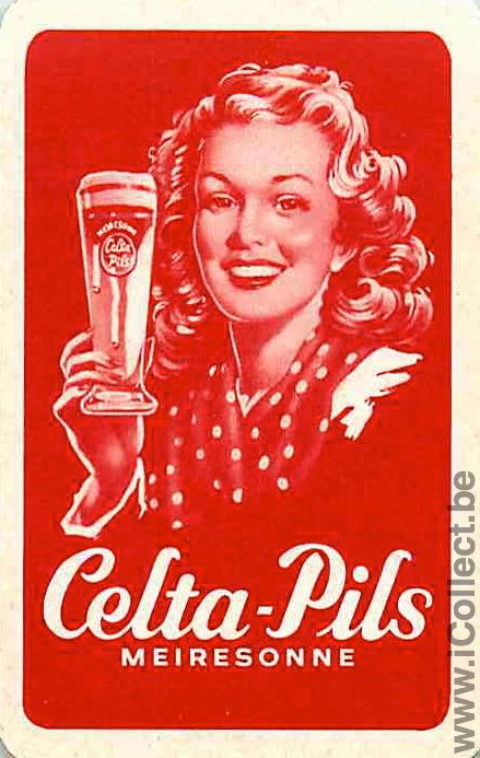 Single Swap Playing Cards Beer Celta Pils (PS04-18F) - Click Image to Close