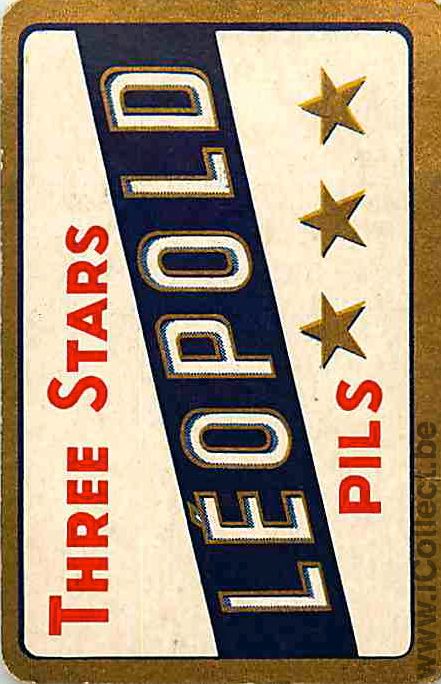 Single Swap Playing Cards Beer Leopold 3 Stars Pils (PS13-54F)