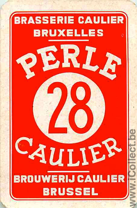 Single Swap Playing Cards Beer Caulier Perle 28 (PS04-25F)