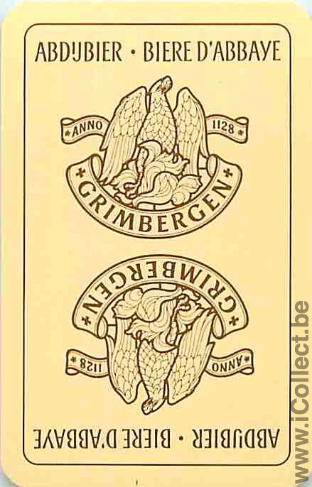 Single Swap Playing Cards Beer Grimbergen (PS04-28C)