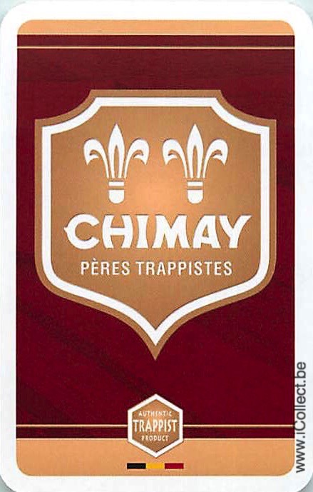 Single Swap Playing Cards Beer Chimay (PS01-47G) - Click Image to Close