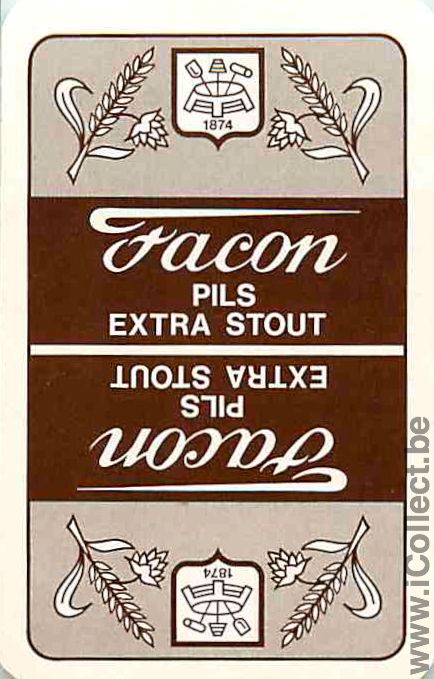 Single Swap Playing Cards Beer Facon Extra Stout (PS04-36C)