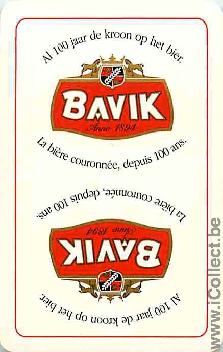 Single Swap Playing Cards Beer Bavik (PS06-09B) - Click Image to Close
