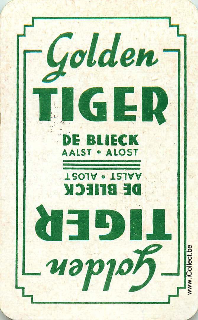 Single Swap Playing Cards Beer Tiger Golden (PS03-21F) - Click Image to Close