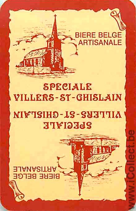 Single Swap Playing Cards Beer Villers-St-Ghislain (PS04-38H) - Click Image to Close