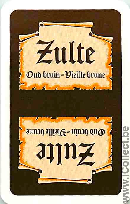 Single Swap Playing Cards Beer Zulte ***Mini Card*** (PS05-12D)