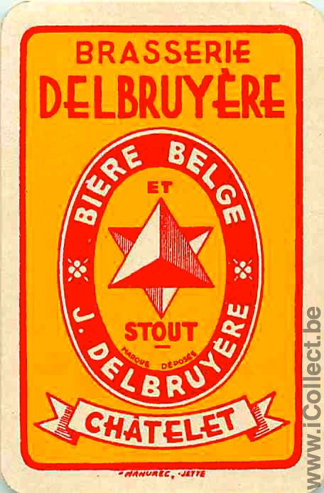 Single Swap Playing Cards Beer Brasserie Delbruyere (PS04-41A) - Click Image to Close
