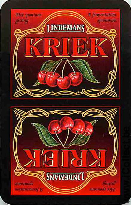 Single Playing Cards Beer Lindemans Kriek (PS13-57I) - Click Image to Close