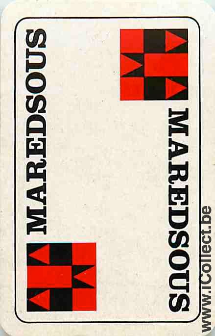 Single Playing Cards Beer Maredsous (PS10-06G) - Click Image to Close