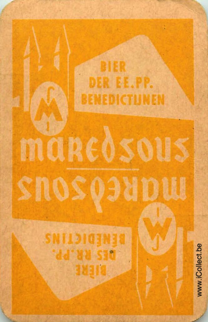 Single Swap Playing Cards Beer Maredsous (PS03-44C)