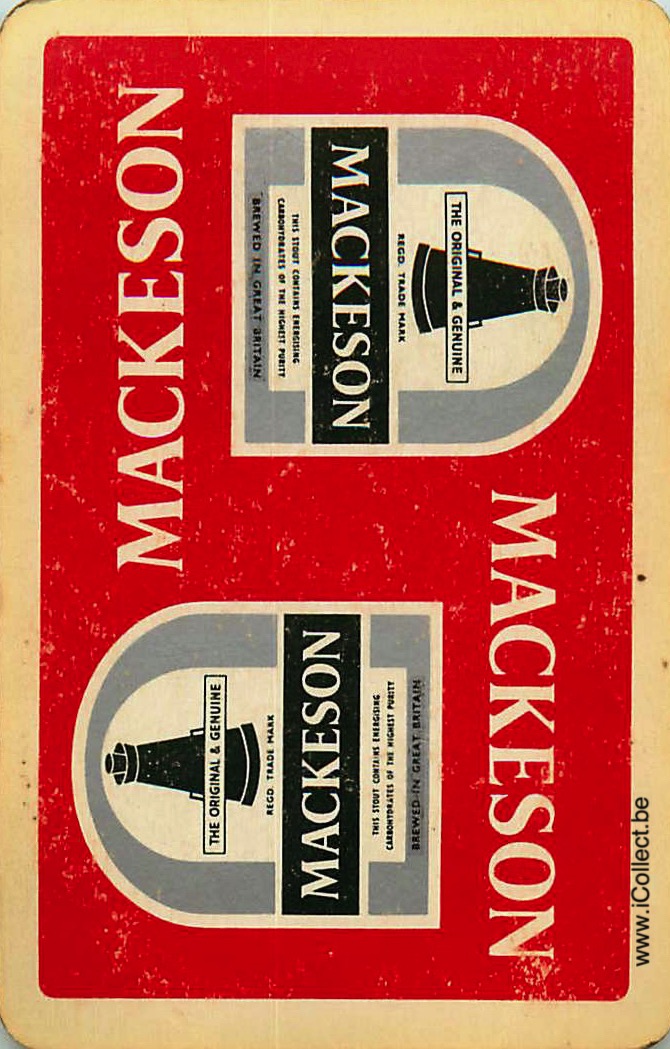 Single Swap Playing Cards Beer Mackeson (PS01-29G)