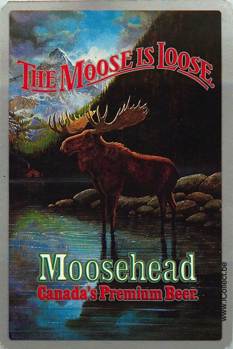 Single Swap Playing Cards Beer Moosehead (PS13-35H) - Click Image to Close