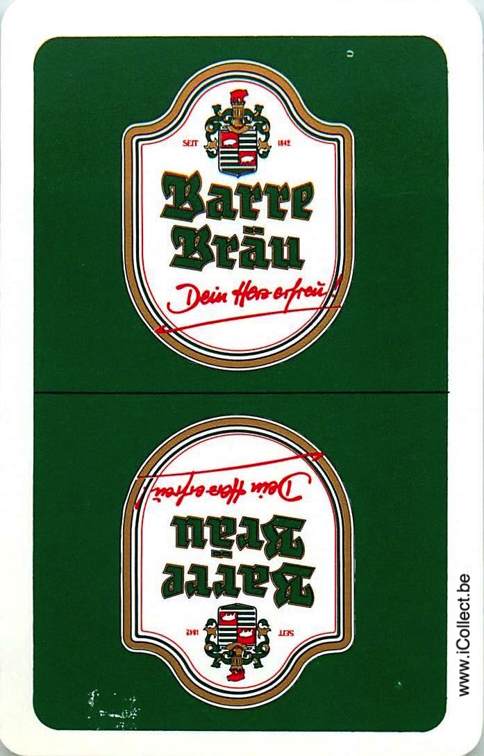 Single Swap Playing Cards Beer Barre Brau (PS13-36D)