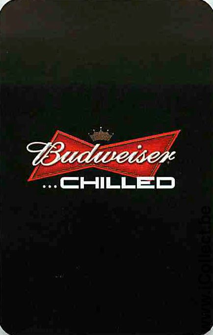 Single Swap Playing Cards Beer Budweiser Chilled (PS10-51E)