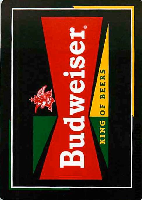 Single Swap Playing Cards Beer Budweiser (PS04-48H)