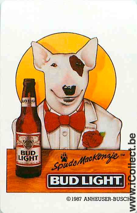 Single Playing Cards Beer Bud Light (PS11-31E)