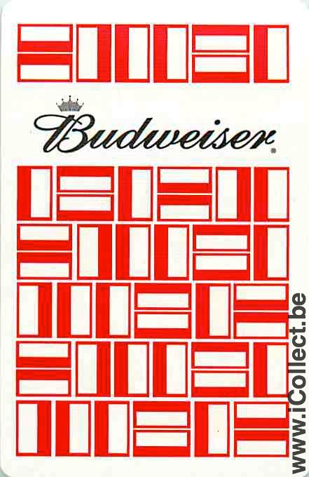 Single Swap Playing Cards Beer Budweiser (PS04-58E) - Click Image to Close