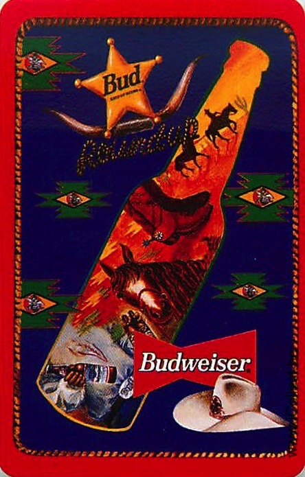 Single Swap Playing Cards Beer Budweiser (PS19-14F) - Click Image to Close