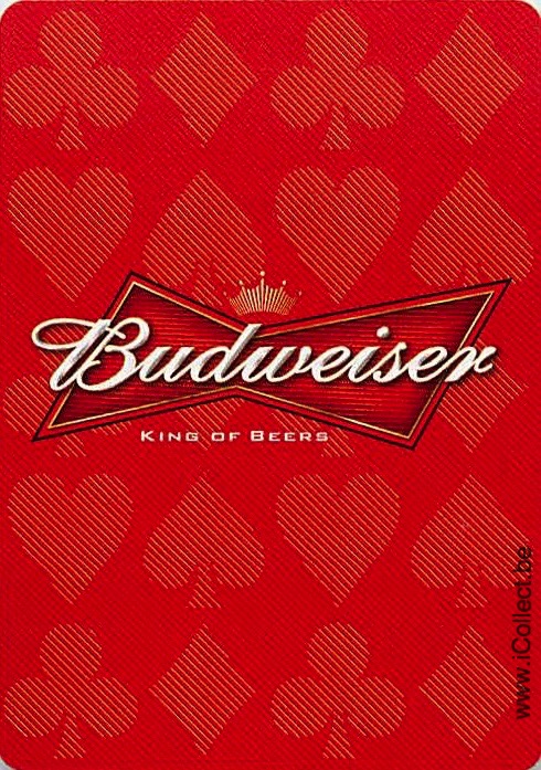 Single Swap Playing Cards Beer Budweiser (PS19-16F)