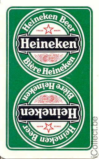 Single Swap Playing Cards Beer Heineken (PS01-55G) - Click Image to Close