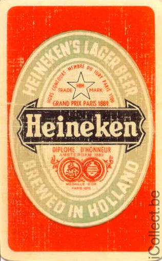 Single Swap Playing Cards Beer Heineken (PS01-56F)