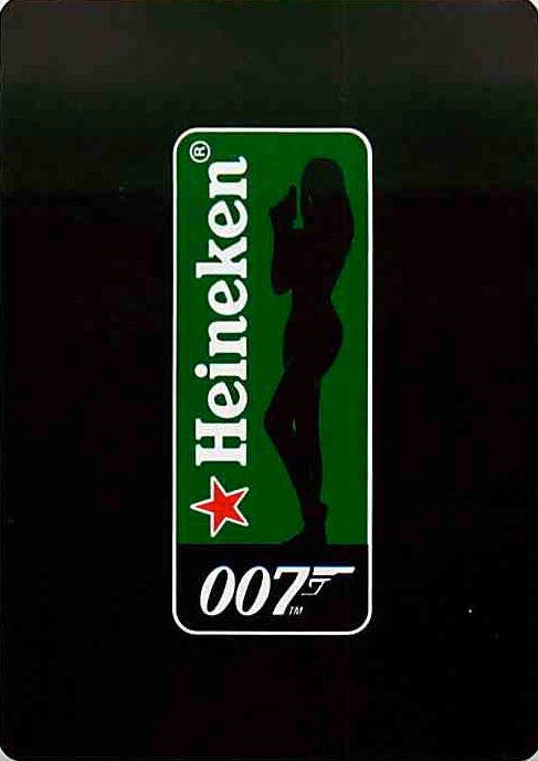 Single Swap Playing Cards Beer Heineken Bond 007 (PS04-46G) - Click Image to Close