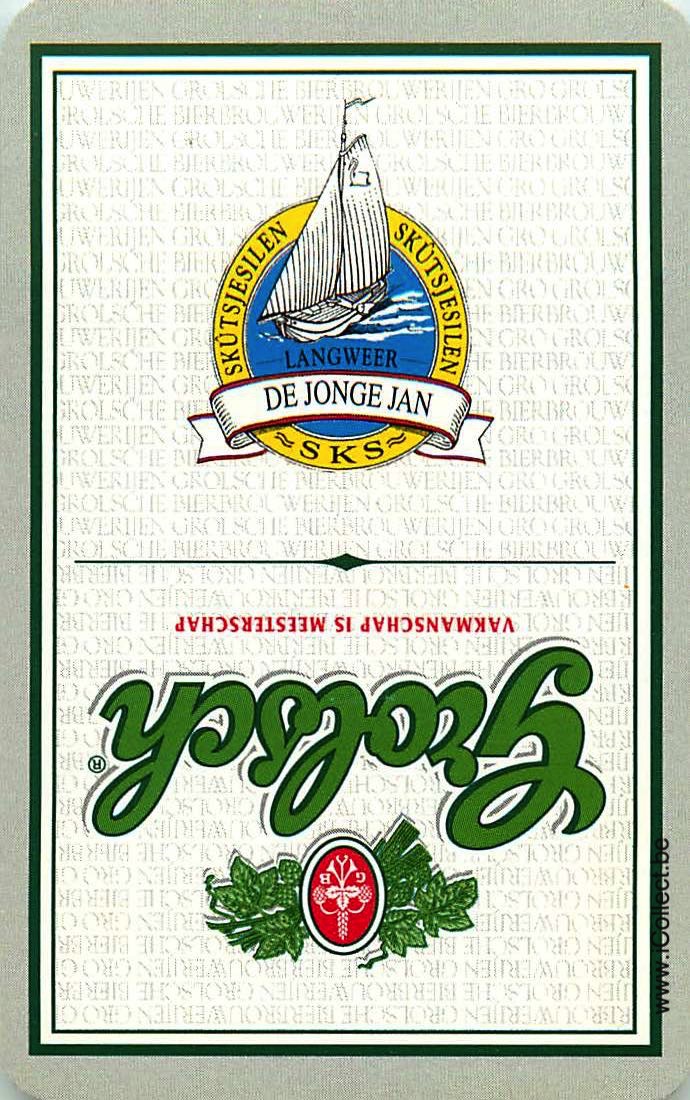 Single Swap Playing Cards Beer Grolsch Langweer (PS03-15I) - Click Image to Close