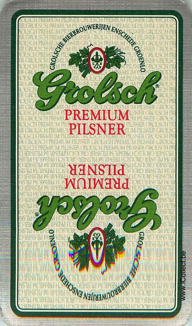 Single Swap Playing Cards Beer Grolsch (PS04-02C)