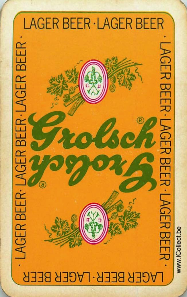 Single Swap Playing Cards Beer Grolsch Lager (PS13-32E) - Click Image to Close