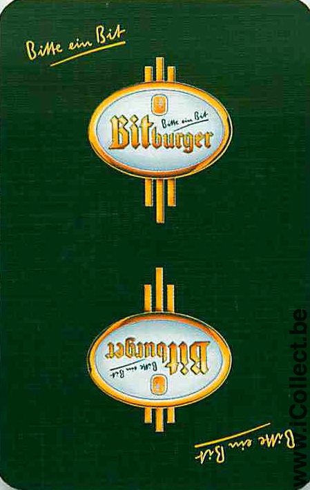 Single Swap Playing Cards Beer Bitburger (PS02-07I) - Click Image to Close