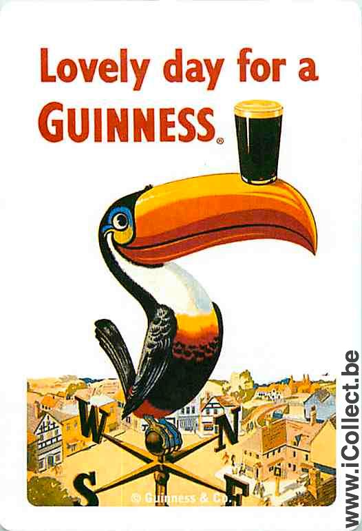 Single Swap Playing Cards Beer Guinness Ireland (PS03-15G)