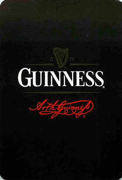 Single Swap Playing Cards Beer Guinness Ireland (PS01-27C)