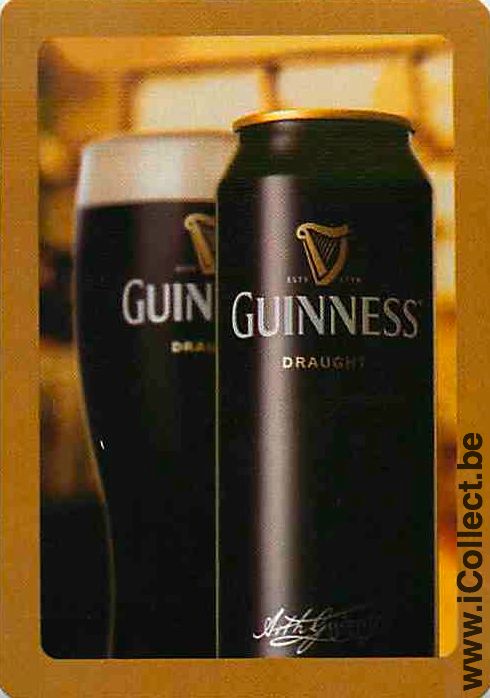 Single Swap Playing Cards Beer Guinness Ireland (PS07-55F)