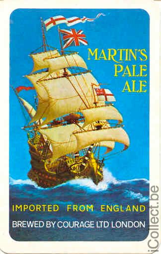 Single Swap Playing Cards Beer John Martin's (PS01-22F) - Click Image to Close