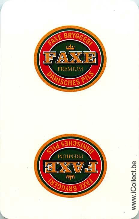 Single Swap Playing Cards Beer Faxe (PS21-14G) - Click Image to Close