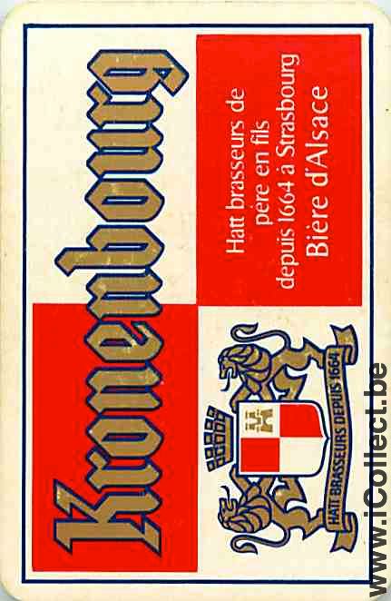 Single Swap Playing Cards Beer Kronenbourg (PS02-07F) - Click Image to Close