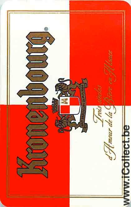 Single Swap Playing Cards Beer Kronenbourg (PS12-25I) - Click Image to Close
